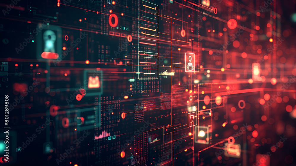 Poster digital technology background. Directed stream of luminous particles. Big data visualization. technology and science,3d rendering of abstract technology background with circuit board and data flow

