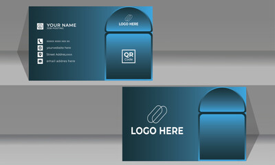 Business card for company branding corporate official own void creative introduction business abstract modern print stationary visiting personal as well as information communication minimalist style .