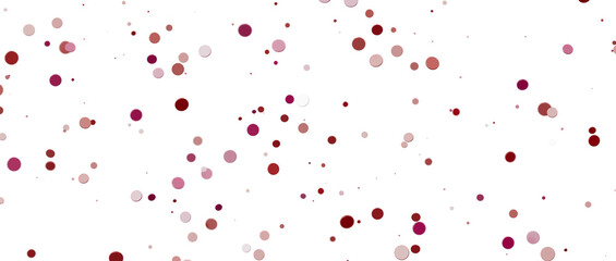 Glittering confetti on a transparent background. Holiday confetti png. red confetti falls from the sky.