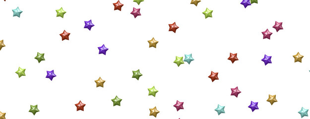 colourful  XMAS stars background, sparkle lights confetti falling. magic shining Flying christmas stars on night