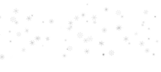 Snowflake Cascade: Mesmerizing 3D Illustration Depicting Descending Christmas Snowflakes
