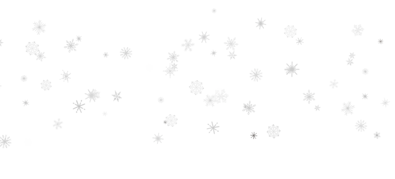 Snowflake Cascade: Mesmerizing 3D Illustration Depicting Descending Christmas Snowflakes