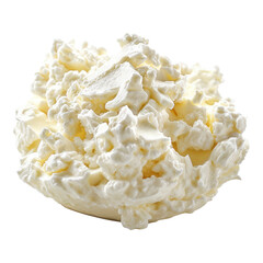 Delicious cottage cheese confection isolated on transparent background