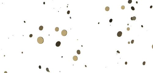 Enchanting Delight: Spectacular 3D Illustration Showcasing Enchanting gold Confetti