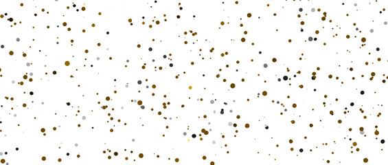 Gilded Festivity: Brilliant 3D Illustration Showcasing a Shower of gold Confetti - PNG