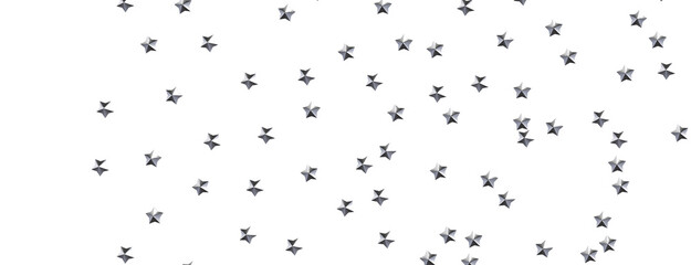 Festive Celestial Cascade: Mesmerizing 3D Illustration of Descending Christmas Stars