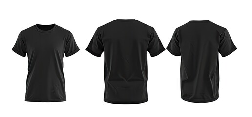 Black Tshirt with Grey Collar and Sleeve, Dress Neck Active shirt Design