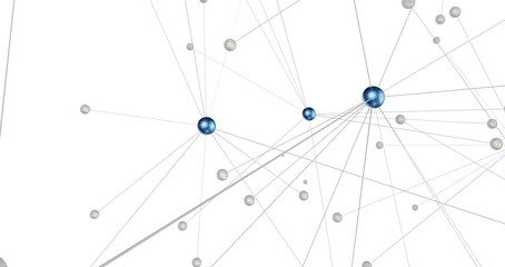 Abstract digital background of points and lines. Glowing plexus. Big data. Network or connection.