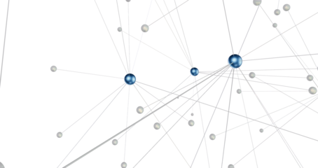 Abstract digital background of points and lines. Glowing plexus. Big data. Network or connection.