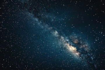 Fototapeta premium A breathtaking view of the Milky Way galaxy illuminated against the night sky in a remote location