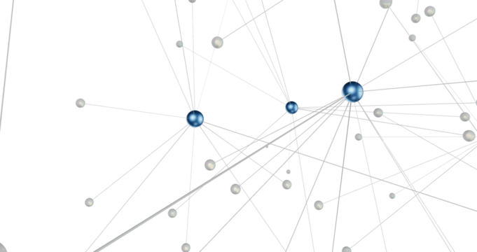 Abstract digital background of points and lines. Glowing plexus. Big data. Network or connection.