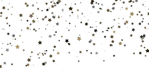 Astral Downpour: 3D Illustration Brings a Shower of Gold Stars