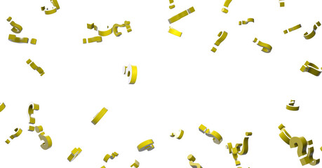 question marks, original 3d illustration