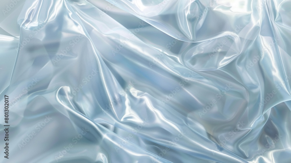 Poster ethereal geometry: delicate lines and shapes gracefully adorn a clear plastic sheet, creating an enc