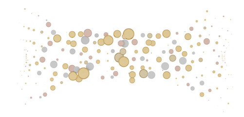 Sparkling Jubilation: Breathtaking 3D Illustration of Sparkling gold Confetti Celebration