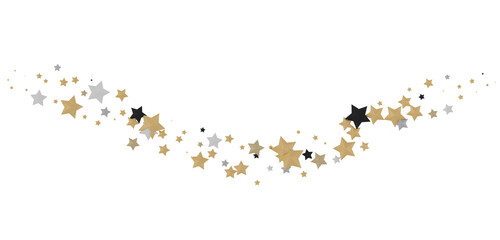 Golden Dreamscapes: Step Into a 3D Rainfall of Gleaming Stars