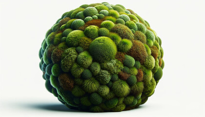 Fototapeta premium moss isolated on white background