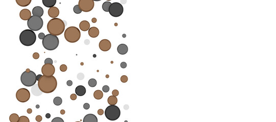 Sprinkle of Success: Spectacular 3D Illustration Showcasing Cascading gold Confetti