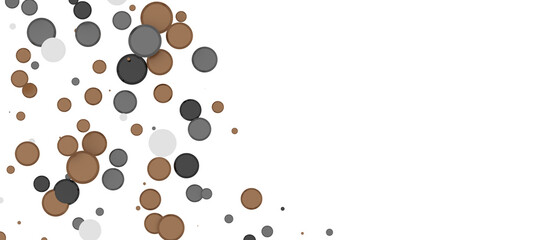 Enchanting Delight: Spectacular 3D Illustration Showcasing Enchanting gold Confetti