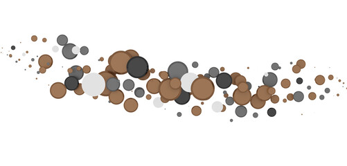  Multicolored confetti on white