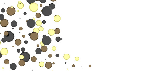 Glittering Triumph: Mind-Blowing 3D Illustration of gold  Confetti Celebration