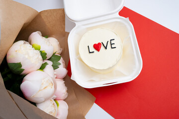 Bento cake with the inscription 