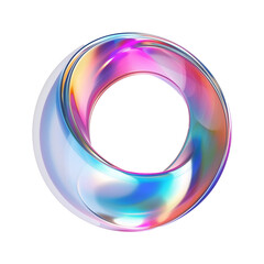 abstract background with circles 3d holographic 
