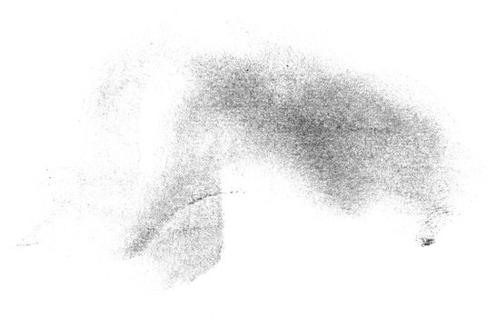 Charcoal Smudge on Transparent Background