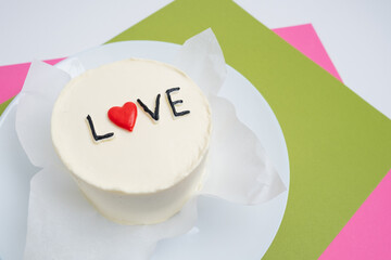 Bento cake with the words 