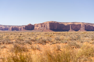 Sprawling Scrubland Mesa Landscape