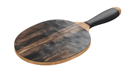 Ping Pong Paddle Mockup for Table Tennis Equipment, Isolated on White, Transparent Background, PNG File, Hand Edited Generative AI