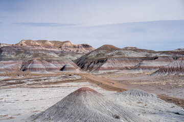 Striated Landscapes of Blue Mesa