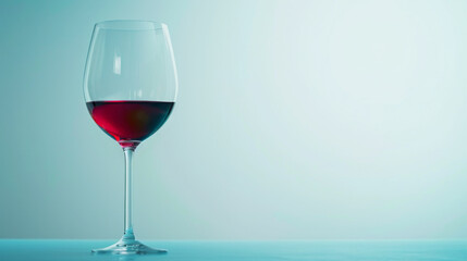 Elegant glass of red wine with a warm background reflecting a sense of relaxation and luxury