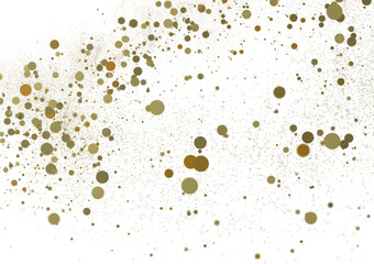 Gilded Celebration: Magnificent 3D Illustration of a Grand gold Confetti Event