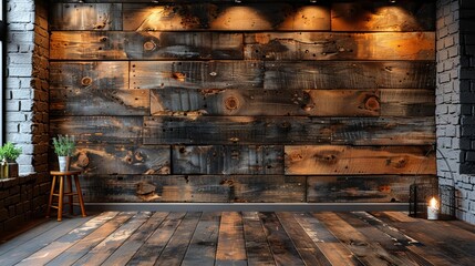 Wooden panel boards floor wall plank wallpaper background