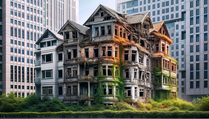 空き家が放置された廃屋03