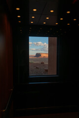 Elevator View of Monument Valley Mesa