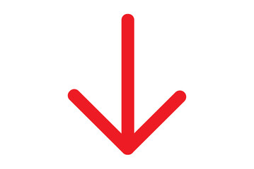 arrow down icon design illustration.	