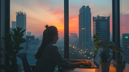 The image shows investors engaging in activities related to technology, the stock market, gold, and graphs in graphic form.