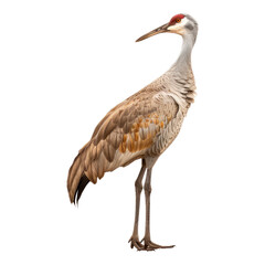 Obraz premium Sandhill crane isolated on transparent background