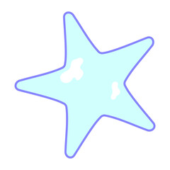 Fototapeta premium カラフルヒトデイラスト★PNG