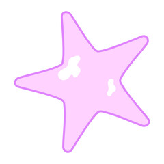 Obraz premium カラフルヒトデイラスト♪PNG