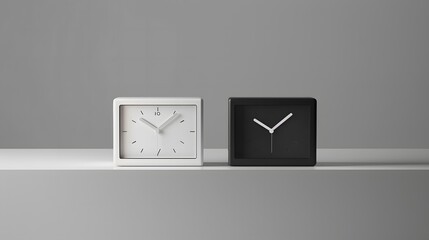 white wall clock