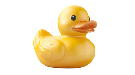 Rubber Duck Mockup for Bath and Toy Products, Isolated on White, Transparent Background, PNG File, Hand Edited Generative AI