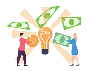 Business Start-Up concept, isolated on transparent background, flat design vector illustration, for graphic and web design