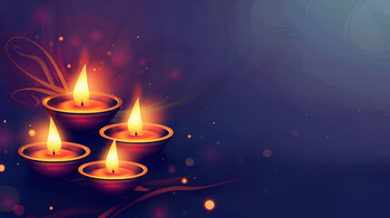 diya during the celebration of Diwali