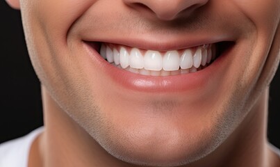 white teeth of men