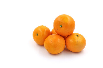 oranges isolated on white background