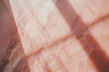 Fototapeta premium Soft Pink Marble Texture with Delicate Veins and Warm Tones