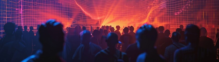 closeupA powerful wireframe mesh ing of a musical performance breaking through a brick wall, symbolizing the transformative power of music ,AI Music Technology